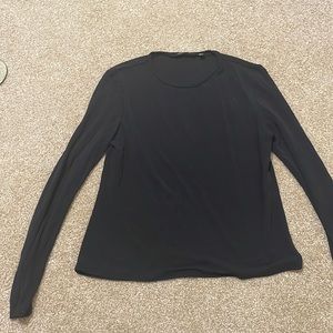 Anne Klein black silk shirt blouse